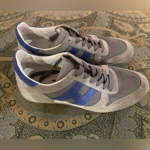 Grey and blue interactive hogan sneakers